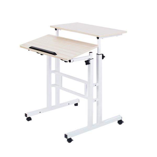 Quality Metal Frame Wood Board Height Adjustable Small Size Study Table for sale