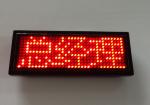 Multi-language Mini LED name badge in Red color