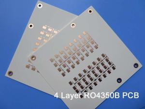 China RO4350B 4 Layers 0.8mm Multilayer Circuit Board With White Silkscreen wholesale
