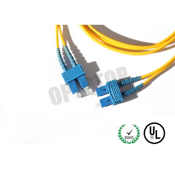 2.5m Single Mode Fiber Optic Patch Cord 2mm For LANs / Telecom , REACH Listed SC
