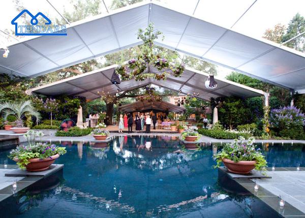 Quality Clear Span Custom Outdoor Double-layer White Steel 5 Years Customized Tents For Events Best Tent Design for sale