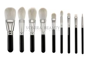 China Exclusive Luxury Softest Makeup Brushes Private Label Silver Copper Ferrule wholesale