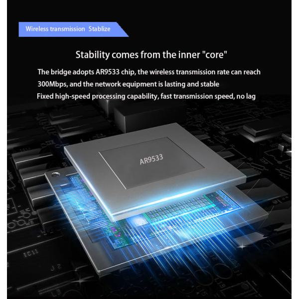 S320A 300Mbps Point To Point Wifi Bridge 500m Long Distance Plastic Shell
