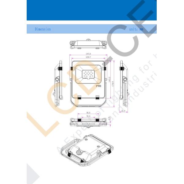 Car Parking SMD3030 12 Volt 10W Cree IP65 LED Flood Light