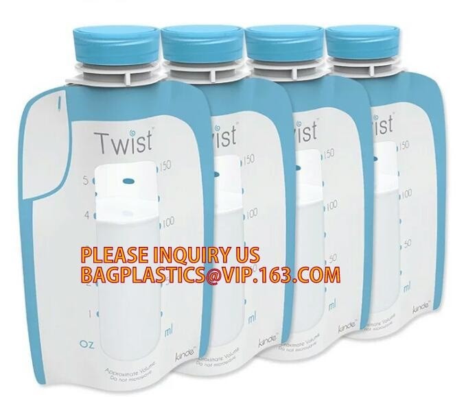 biodegradable eco-friendly FDA clear juice sealed drink pouches translucent reclosable hand held zipper plastic drinking