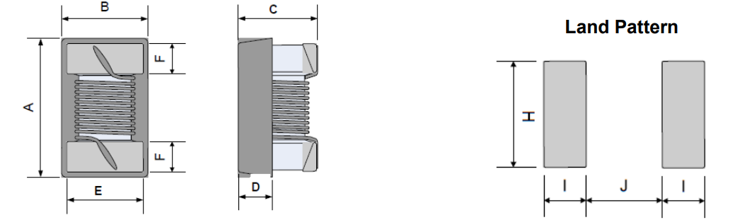 100mA 680nH Wire Wound Chip Inductor Ceramic For Dc-Dc Converter