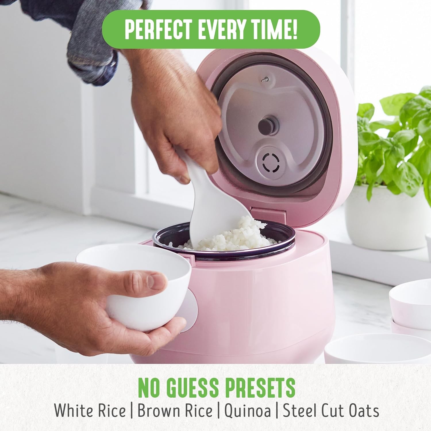 Mini Rice Cooker 2-Cups Uncooked, 1.2L Rice Cooker Small With Non-Stick Pot, Small Rice Cooker With One Touch & Keep