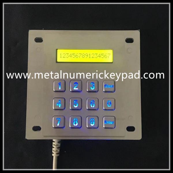 Quality FCC Certified Stainless Steel Keyboard Illuminated With LED Indicator for sale