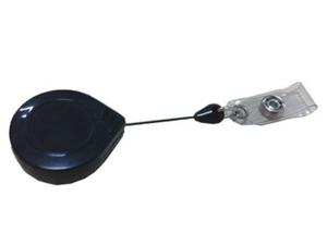 China ABS Plastic Retractor Id Card Holder Round Shape Back Side Comes With A Sliding Clip wholesale