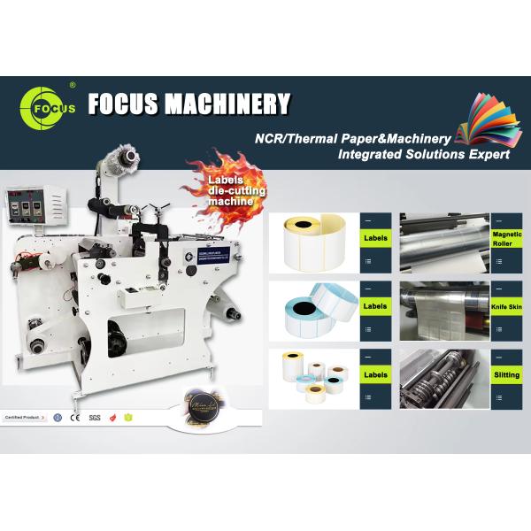 Automatic High Precision Roll to Roll Label Cutter Rotary Sticker Cutting Machine