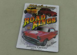 Hard Soft Enamel Name Car Souvenir Badges / Handmade Security Tin Button Metal Lapel Pin Badges