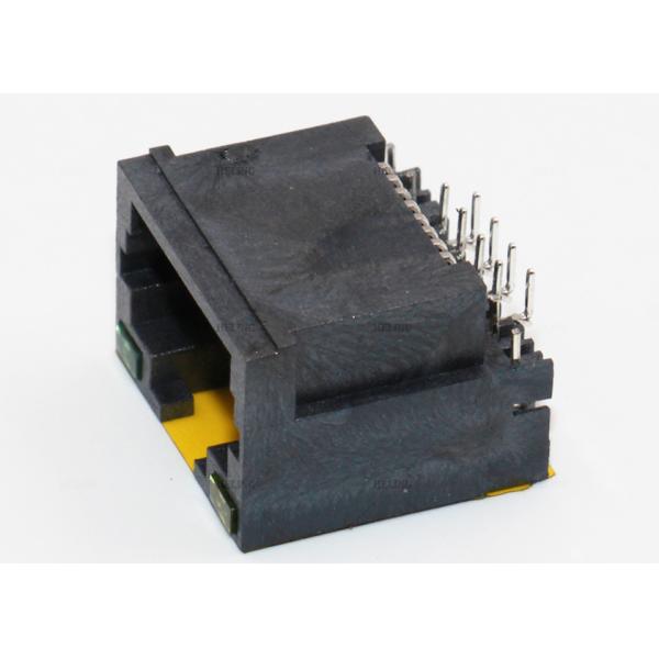 8P8C Shielded Modular Jack Thru - Hole R / A With LED For Network Router