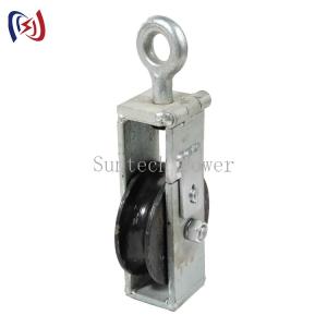 China Cable Pulley Wheel Silence Rotation Traction Wheel Single Block Pulley Rope on sale