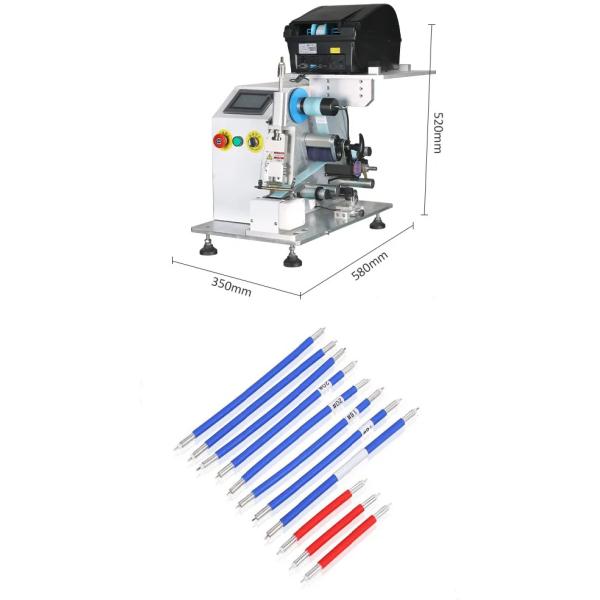 Automatic Cable Labeling Machine , Electric Wire Sticker Labeling Machine