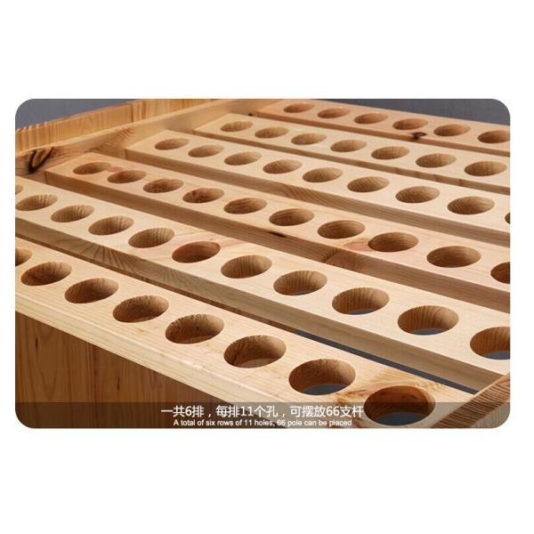 Wood golf clubs rack
