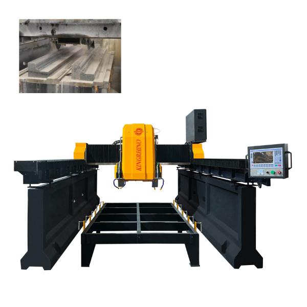 Quality CNC Bridge Stone Linear Cutting Machine 15kw with 1700X3500mm Trolley for sale