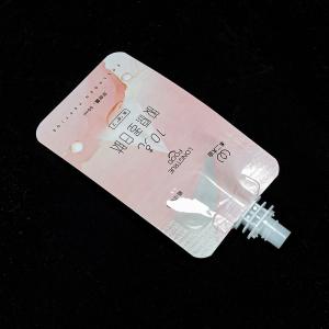 China Custom Printed Standing Up Spout Pouch Jelly Milky Juicy Liquid Packaging Spout Pouch Bag on sale