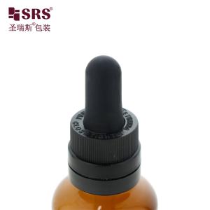 China D007 5ml 10ml 15ml 30ml 50ml 100ml Amber Glass Bottle With Volume Printed For Essential Oil Packaging Container No Leakage wholesale