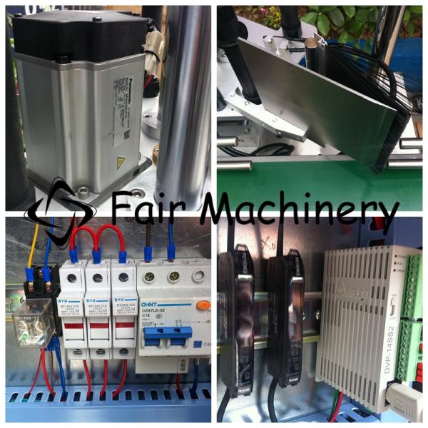 220VAC 60HZ Round Bottle Sticker Labeling Machine Flat Bottle 80PCS/min