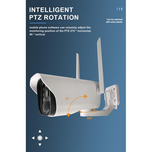 2.0MP Low Power Solar Wifi Bullet Camera 4g Solar Power Bullet Wifi Camera