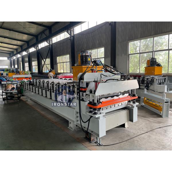 836 corrugated and 828 glazed tile double layer roll forming machine