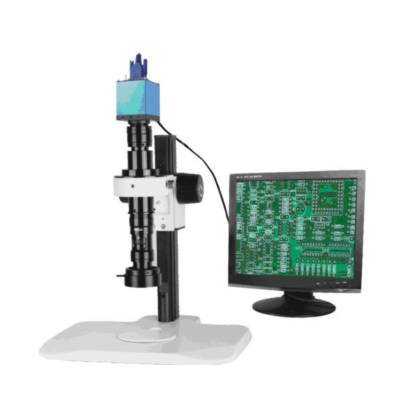 VM6517C Optical Coaxis Illumination And Zoom Lens microscope, Telecentric Optical Microscope Design With 2D Video
