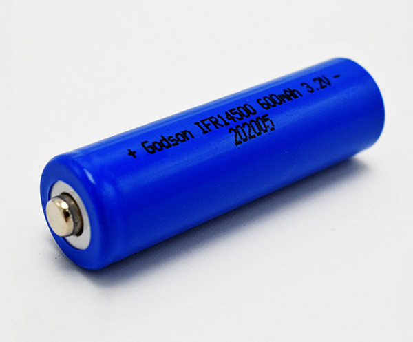 Lighting 3.2 Volt Rechargeable Battery 14500 LiFePO4 Environment Friendly