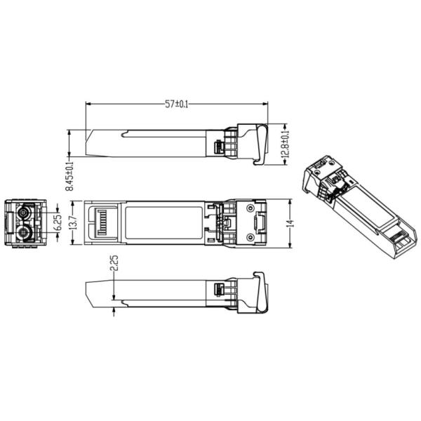 10G Cisco SFP+ Transceiver Multimode LC 850nm 300m DDM 10GBase-SR