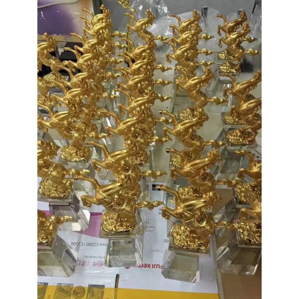 Custom Trophy Awards Shiny Gold / Bronze / Silver Plated Type Optional