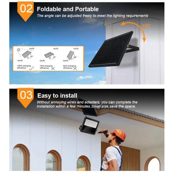 Customizable Panel With Bright And High-brightness LED Lighting Controllable Switch Solar Powered Outdoor Lamp