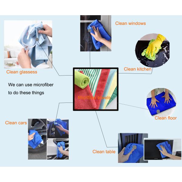 Small grid warp knitting microfiber absorbing water car washing magic towels