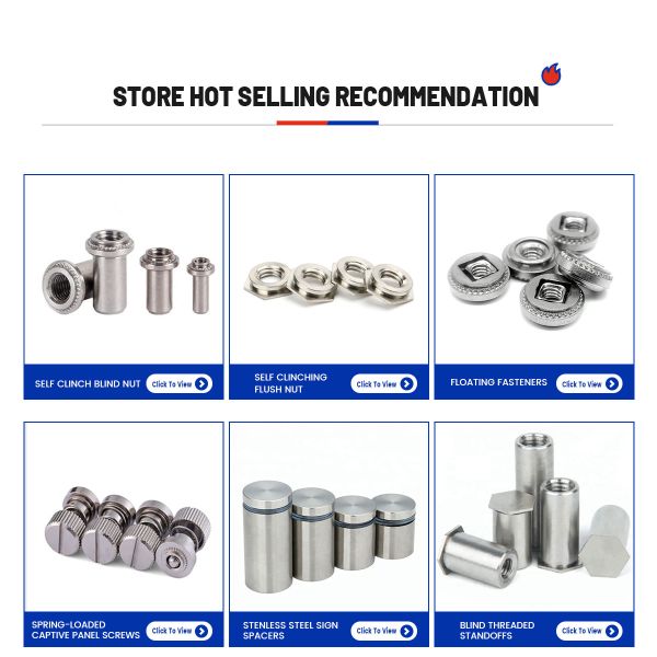 Carbon Steel Galvanized Hex Self Clinching Nuts Precision Knurled Fasteners M3-M10