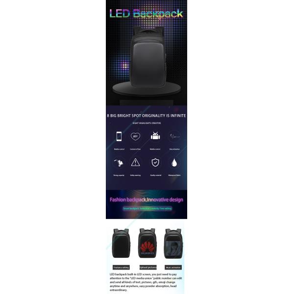 Advertisement Propaganda Smart LED Backpack 24 Litre LED Light Bag 3lb