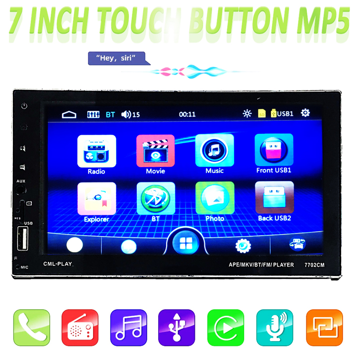 Din Car Stereo BT MP5 Player FM Radio Receiver