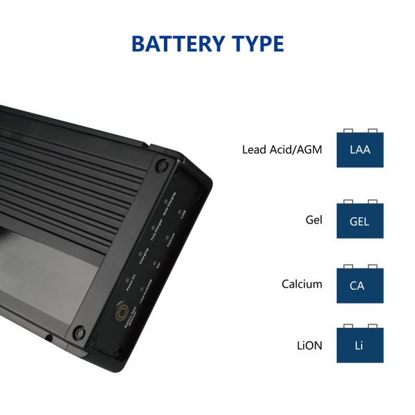 Lead Acid AGM GEL Smart Battery Charger DC Input And Solar Input RV Battery Charger