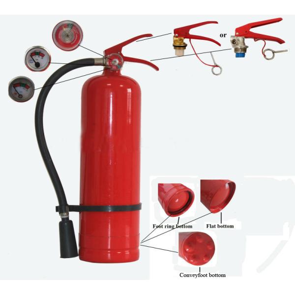 1 - 12 Kg Empty Fire Extinguisher Cylinders 30%ABC - 80%ABC 40%BC With Foot Ring