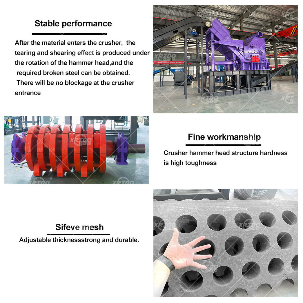 Waste Home Appliance Recycling Machine Waste Home Appliance Plastic Crushing Recycling Machine