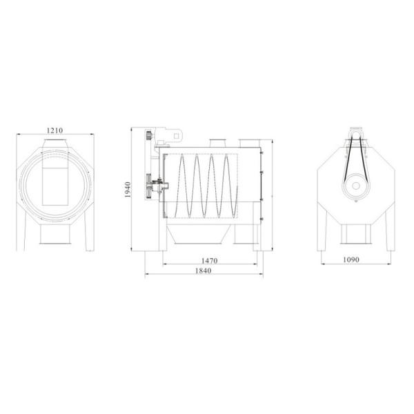 Drum Cleaner Screen Machine/ Vibrating Cleaning Screen Sieve/ Rice Wheat Corn Cleaning Machine