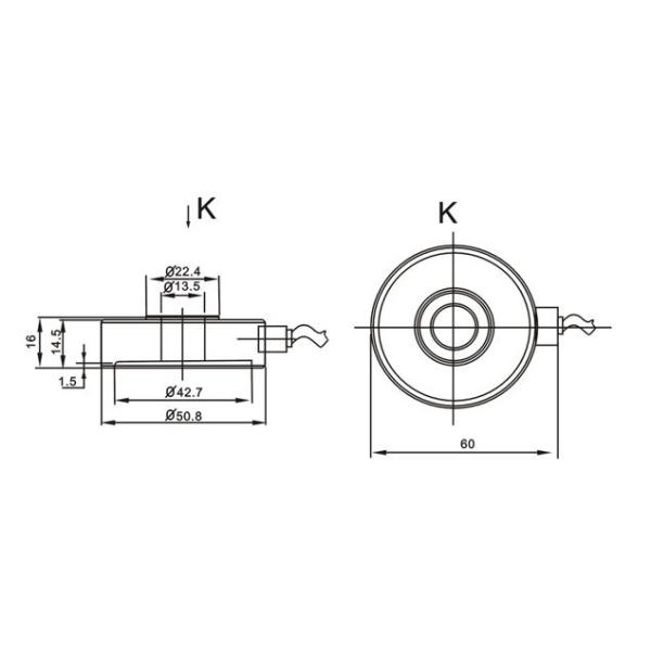 Industrial Grade Torsion Ring Stain Gauge Load Cell CL-05