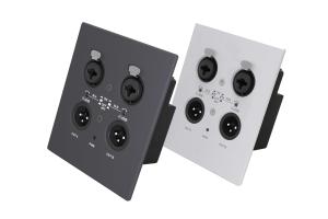 China Audio Transimission XLR Wall Plate , 2 Channel Audio Interface wholesale