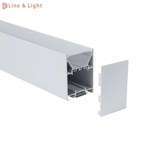 65*90mm Suspended LED Profile LED Linear Lights UGR<19 Providing Up And Down
