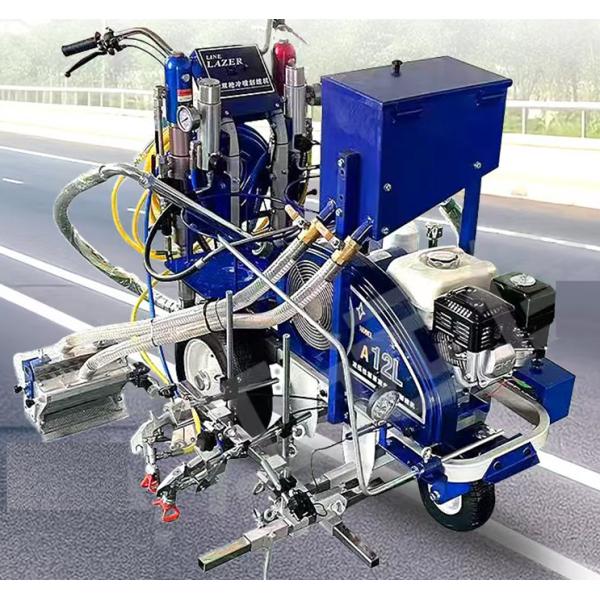 Cold Spray Road Marking Machine with 2pcs Paint Plunger Pump