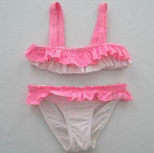 Lycra Cute Baby Swimsuits Baby Girl Bikini Set All Over Print