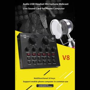 China Audio Set Interface External Sound Recording Microphone Usb Live Streaming Voice Changing wholesale