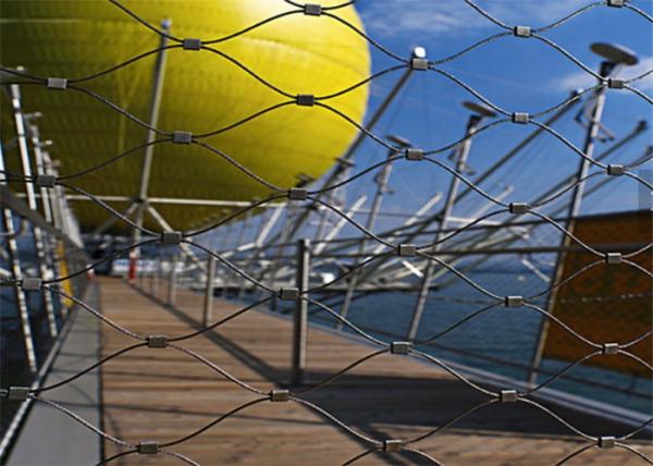 Quality High Safe Protection Wire Rope Netting Rustproof For Seaside / Animal Zoo for sale