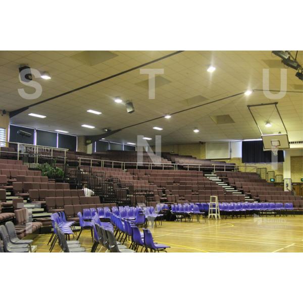 Multifunction Indoor Retractable Bleacher Seating System