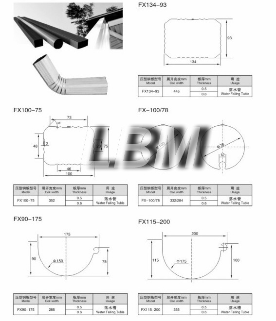 PLC Automatic Made In China Metal Gutter Roll Forming Machine 2018 new Type CNC Control Roll Forming Machine