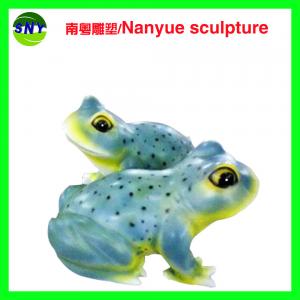 China customize size animal fiberglass statue large frog model as decoration statue in garden /square / shop/ mall on sale