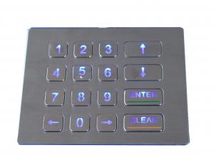 China IP65 dynamic rated industrial backlight  vending machine keypad vandal proof wholesale