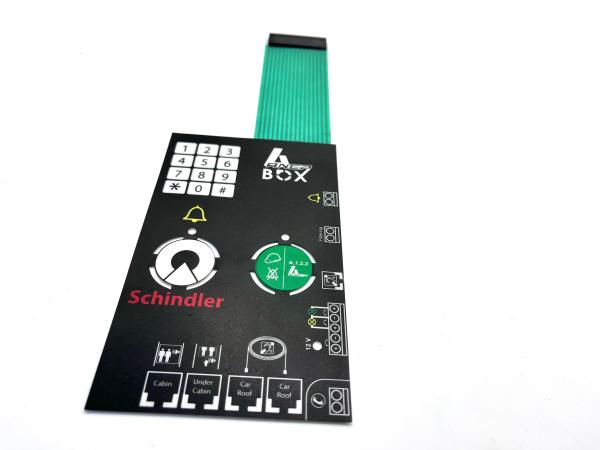 Quality Clear LED Windows 6 Layers Polyester Custom Membrane Keypad With 1 Million Life Cycles for sale